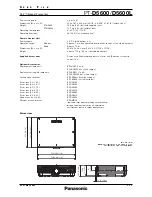 Preview for 3 page of Panasonic PT-D5600 Spec File