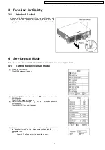 Preview for 7 page of Panasonic PT-D5600U Service Manual