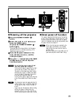 Preview for 23 page of Panasonic PT-D5700E Operating Instructions Manual