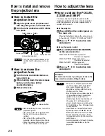 Preview for 24 page of Panasonic PT-D5700E Operating Instructions Manual