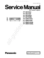 Panasonic PT-D5700U - XGA DLP Projector Service Manual предпросмотр