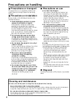 Preview for 8 page of Panasonic PT-D7000E Operating Instructions Manual