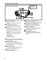 Preview for 12 page of Panasonic PT-D7000E Operating Instructions Manual