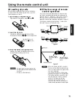 Preview for 15 page of Panasonic PT-D7000E Operating Instructions Manual