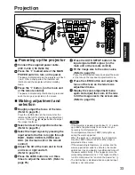 Preview for 33 page of Panasonic PT-D7000E Operating Instructions Manual