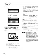 Preview for 72 page of Panasonic PT-D7000E Operating Instructions Manual