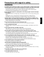 Preview for 5 page of Panasonic PT-D7500E Operating Instructions Manual