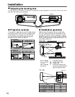 Preview for 18 page of Panasonic PT-D7500E Operating Instructions Manual