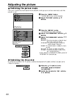 Preview for 48 page of Panasonic PT-D7500E Operating Instructions Manual