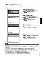 Preview for 51 page of Panasonic PT-D7500E Operating Instructions Manual