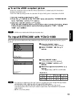 Preview for 53 page of Panasonic PT-D7500E Operating Instructions Manual