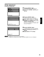 Preview for 55 page of Panasonic PT-D7500E Operating Instructions Manual