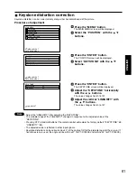 Preview for 61 page of Panasonic PT-D7500E Operating Instructions Manual