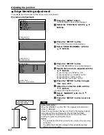 Preview for 62 page of Panasonic PT-D7500E Operating Instructions Manual