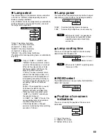 Preview for 69 page of Panasonic PT-D7500E Operating Instructions Manual