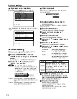 Preview for 70 page of Panasonic PT-D7500E Operating Instructions Manual