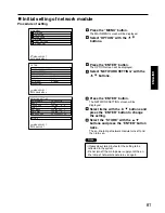 Preview for 81 page of Panasonic PT-D7500E Operating Instructions Manual