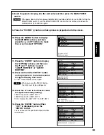 Preview for 95 page of Panasonic PT-D7500E Operating Instructions Manual