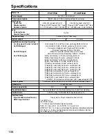 Preview for 104 page of Panasonic PT-D7700 Operating Instructions Manual