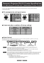 Panasonic PT-D7700 Specifications preview