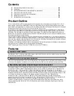 Предварительный просмотр 3 страницы Panasonic PT-D9510U Operating Instructions Manual