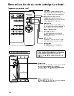 Preview for 12 page of Panasonic PT-D9510U Operating Instructions Manual