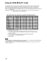 Preview for 46 page of Panasonic PT-D9510U Operating Instructions Manual