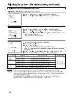 Preview for 56 page of Panasonic PT-D9510U Operating Instructions Manual