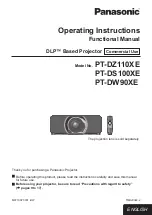 Panasonic PT-DS100XE  ( ) Operating Instructions Manual preview
