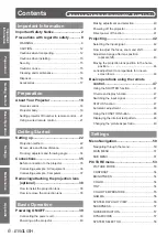 Preview for 6 page of Panasonic PT-DS100XE  ( ) Operating Instructions Manual