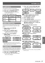 Preview for 57 page of Panasonic PT-DS100XE  ( ) Operating Instructions Manual