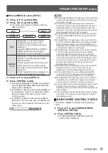 Preview for 79 page of Panasonic PT-DS100XE  ( ) Operating Instructions Manual