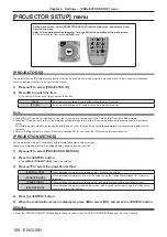 Предварительный просмотр 108 страницы Panasonic PT-DS12KU Operating Instructions Manual