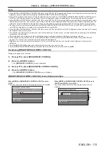 Предварительный просмотр 113 страницы Panasonic PT-DS12KU Operating Instructions Manual