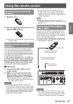 Preview for 29 page of Panasonic PT-DS20KE Operating Instructions Manual