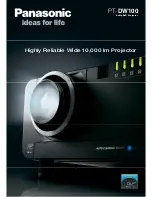 Panasonic PT-DW100 Brochure & Specs preview