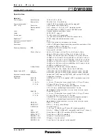 Preview for 2 page of Panasonic PT-DW10000 Specifications