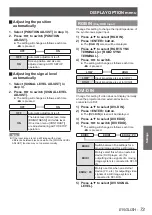 Предварительный просмотр 73 страницы Panasonic PT-DW105XEA Operating Instructions (Functional Manual)