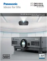 Panasonic PT-DW5100 Brochure & Specs preview