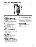 Preview for 9 page of Panasonic PT DW5100UL Operating Instructions Manual