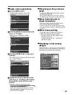 Preview for 29 page of Panasonic PT DW5100UL Operating Instructions Manual