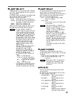 Preview for 39 page of Panasonic PT DW5100UL Operating Instructions Manual