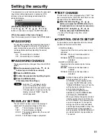 Preview for 51 page of Panasonic PT DW5100UL Operating Instructions Manual