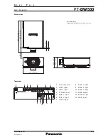 Preview for 4 page of Panasonic PT-DW530 Spec File