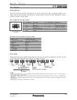 Предварительный просмотр 10 страницы Panasonic PT-DW530 Spec File