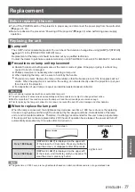 Preview for 77 page of Panasonic PT-DW530U Operating Instructions Manual