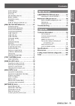 Preview for 11 page of Panasonic PT-DW730E Operating Instructions Manual