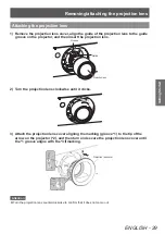 Предварительный просмотр 29 страницы Panasonic PT-DW730E Operating Instructions Manual