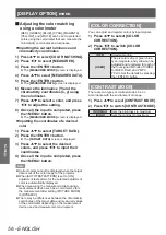 Preview for 56 page of Panasonic PT-DW730E Operating Instructions Manual