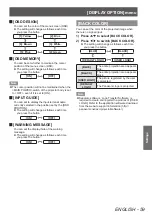 Preview for 59 page of Panasonic PT-DW730E Operating Instructions Manual